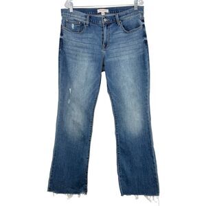Lucky Brand Jeans Women’s 14/32 A Blue Sweet Mid Rise Boot Distressed Denim